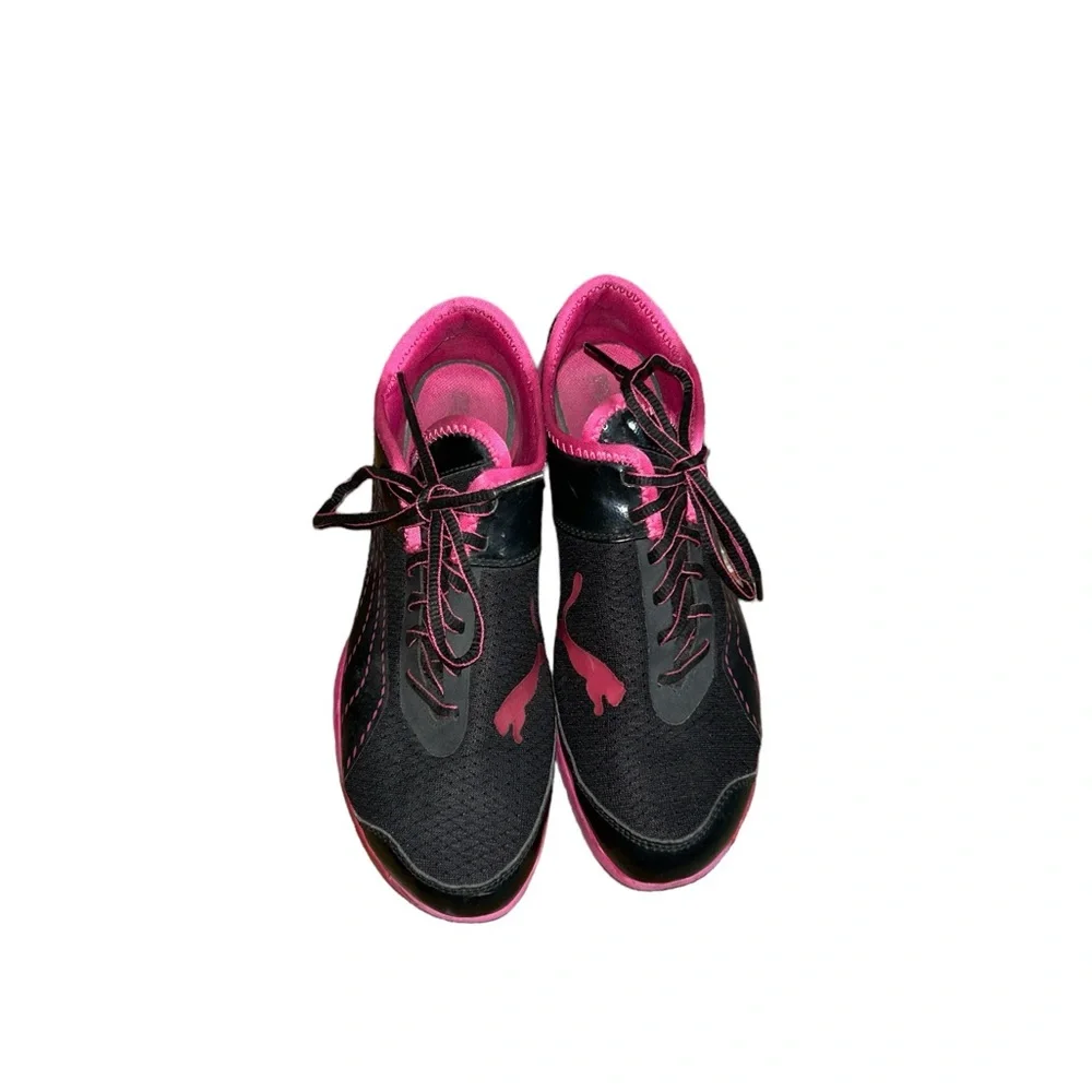 Puma Future Cat Light Black&Pink Sneakers Women’s Size 8.5 Sleek Lightweight